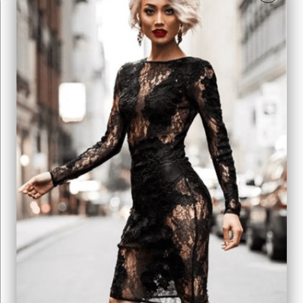 Lace black dress LBD